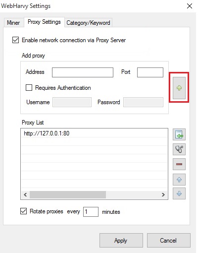 webharvy reliable proxy servers